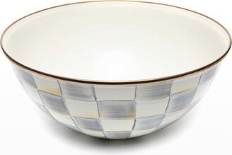 Sterling Check Enamel Everyday Bowl, Large