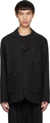 Uniform Bridge Black Pocket Blazer