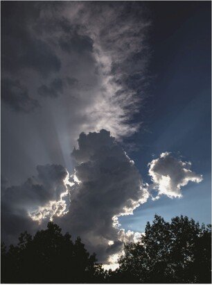 Kurt Shaffer Photographs Approaching Storm Blue Canvas Art - 27 x 33.5