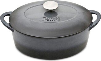 Halo 4.5-Qt. Oval Covered Casserole - Black/grey