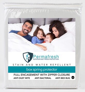 Performance Textiles Antimicrobial Box Spring Protector - White