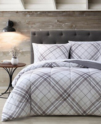 Onyx House Khalvin Plaid 7 Piece Comforter Set, Queen