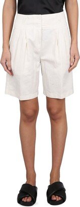 Button Detailed High Waist Shorts