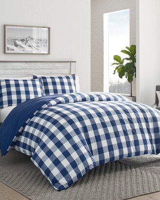 Lakehouse Plaid Blue Comforter Set