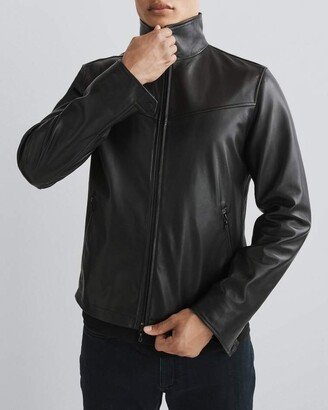 Grant Leather Jacket Relaxed Fit Jacket