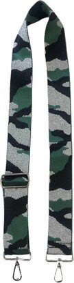 Bag Strap In Silver/green Camo