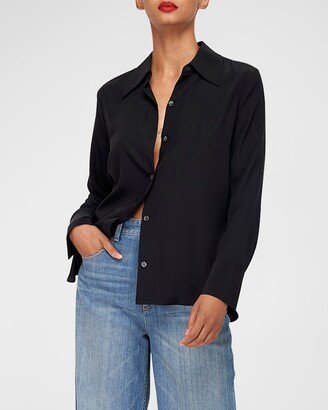 Essential Long-Sleeve Silk Shirt