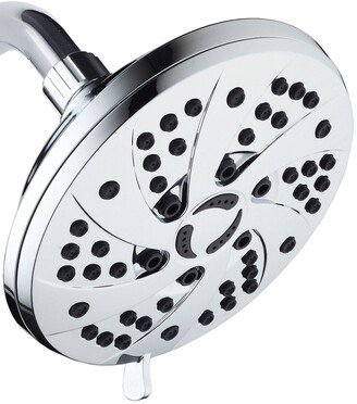 High Pressure 6-Setting Premium Rain Shower Head