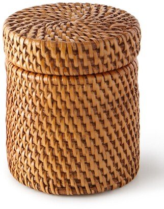 Pigeon and Poodle Dalton Round Rattan Canister