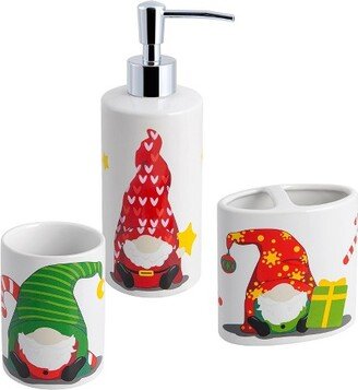 3pc Gnomes Bathroom Accessories Set - Allure Home Creations