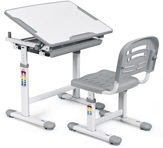 Height Adjustable Kids Desk and Chair Set