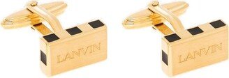 Logo-Engraved Twist-Lock Closure Cufflinks