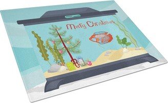 CK4524LCB Dwarf Gourami Merry Christmas Glass Cutting Board