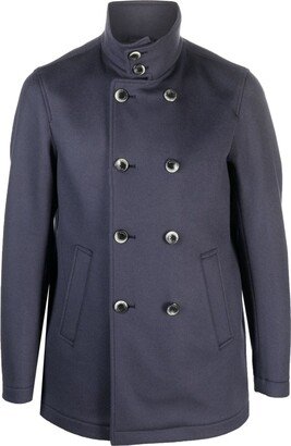 Double-Breasted Wool-Cashmere Coat