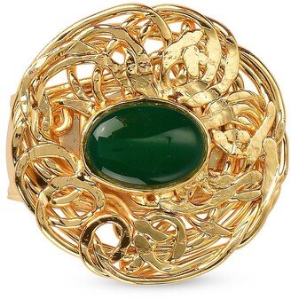 Nomi K Gold-Plated Stone Napkin Ring