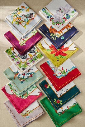 Lou Rota Twelve Days of Christmas Napkins, Set of 12