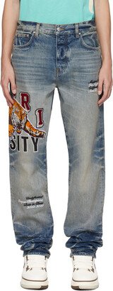 Indigo Varsity Tiger Jeans