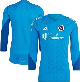 Men's Blue New England Revolution 2023 Goalkeeper Long Sleeve Replica Jersey