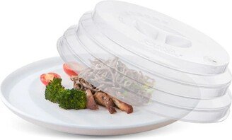 Grand Fusion Collapsible Silicone Splatter Guard Cover, Microwave Safe, Clear