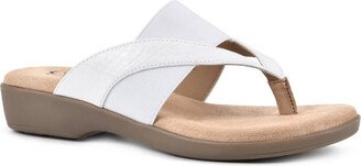 Cliffs by White Mountain Bumble Womens Woven Slip-On Thong Sandals