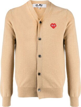 Logo-Patch Wool Cardigan