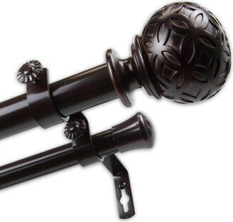 InStyleDesign Odette 1 inch Diameter Adjustable Double Curtain Rod