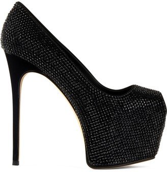 Liza Bicolor 150mm peep-toe pumps