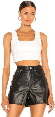 Faux Leather Crop Top-AC