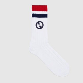 Round Interlocking G cotton socks-AA