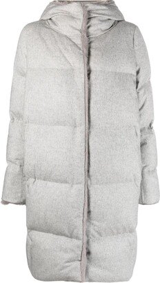 Faux Fur-Lined Quilted Coat