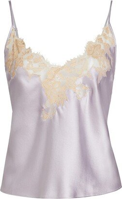 Orchid Lace Silk Camisole