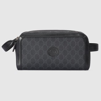 Toiletry case with Interlocking G