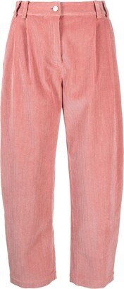 Pleat-Detail Straight Trousers