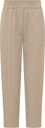 High Waist Cropped Trousers-AP