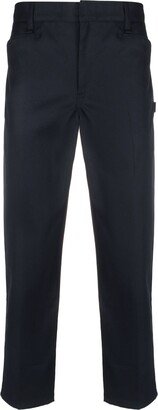 Logo-Patch Cropped Trousers-AA