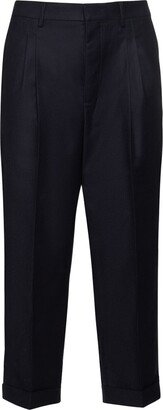 Wool cropped pants-AA