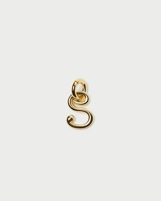 Small Gold Letter S Charm