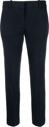 Slim-Fit Cotton Blend Tailored Trousers