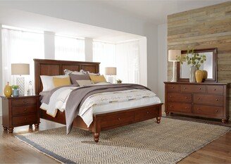 Aspenhome Cambridge Panel Storage Cal King 3pc Set (Bed + Dresser + Nightstand)