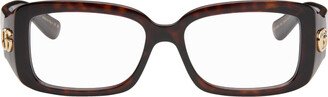 Tortoiseshell Square Glasses-AA