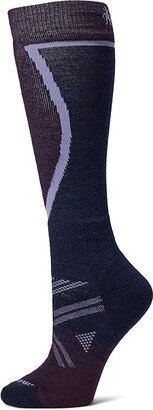 Ski Full Cushion Over-the-Calf Socks (Purple Iris) Women's No Show Socks Shoes