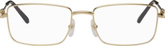 Gold Rectangular Glasses-AA