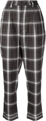 CHOCOOLATE Check Tapered Trousers