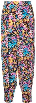 Christelle floral-print tapered trousers