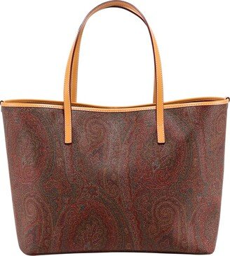 Paisley Printed Tote Bag-AA