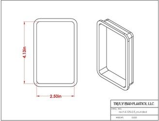 Fast Shipping Rectangle Cookie Cutter, Cutter