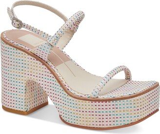 Women's Jodie Pride Woven Platform Dress Sandals