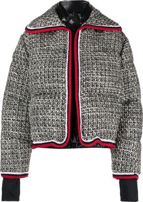 Tweed Puffer Jacket-AA