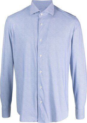 Spread-Collar Long-Sleeve Shirt