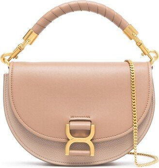 Marcie flap leather tote bag
